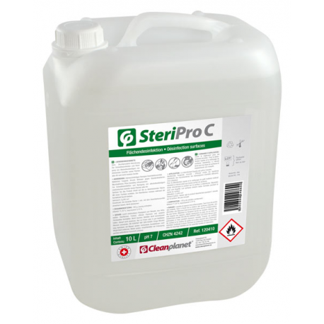 Steripro C 10 L - Solution alcoolique désinfectante de surfaces