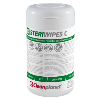 Lingettes désinfectantes de surface Steriwipes C - Dispenser de 200 lingettes - Unité