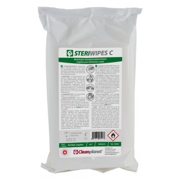 Lingettes désinfectantes de surface Steriwipes C - Recharge de 200 lingettes - Unité