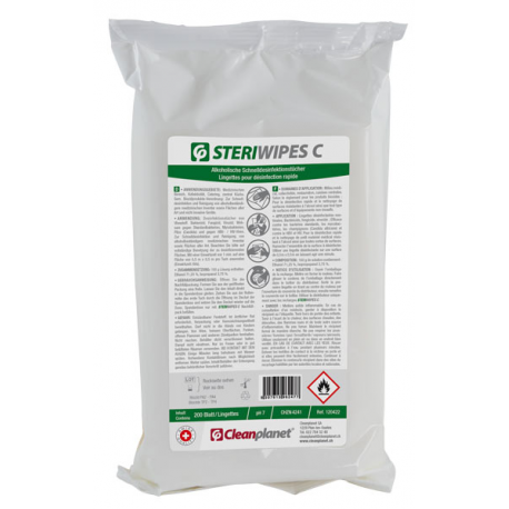 Steriwipes c - recharge 200 lingettes desinfectantes - unite