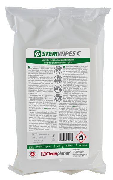 Fellowes Lot De 200 Lingettes Nettoyantes Surfaces Pré-humidifiées Pot Refermable