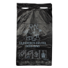 Sac pour excréments canins HDPE 14my noir, en bloc, perforation universelle - Carton de 2000