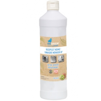 BIO114 - Vinaigre d’alcool ménager 8° Ecodétergent écologique ECOCERT KIWI - Carton de 6 X 1 L