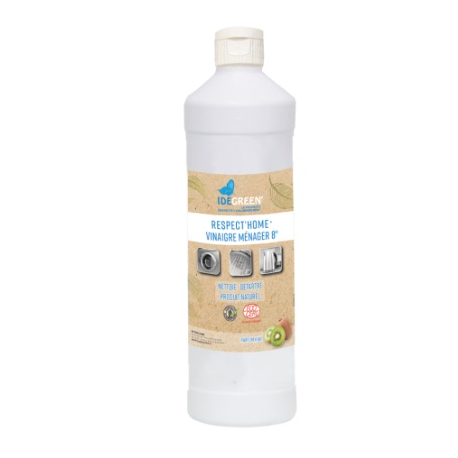 BIO114 - Vinaigre d’alcool ménager 8° Ecodétergent Ecocert kiwi - Carton de 6 x 1 L
