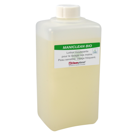Maniclean Bio - Savon ultra doux mains écologique ECOLABEL - Carton de 9 x 500 ML