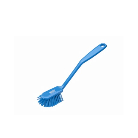 Spülbürste mit Stiel 28 cm mittel hart blau - Einheit