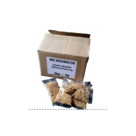 Granulés désodorisants pour aspirateur senteur santal/citron - Carton de 50 sachets