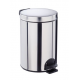 Poubelle métal à pédale inox "Sanelia" avec seau intérieur 20 L - Unité