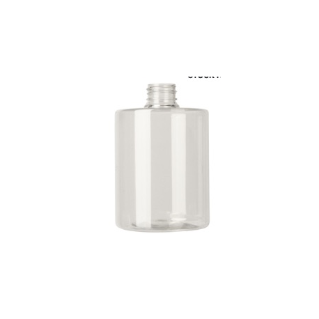 Flacon cylindrique transparent 500 ML DIN 28/410 - Unité