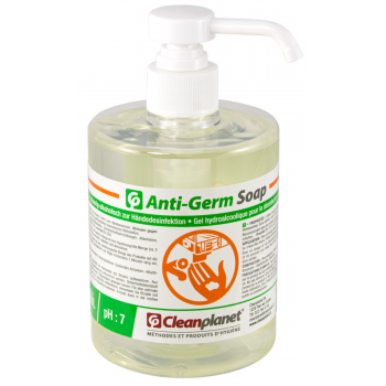 Anti-Germ Soap - Lotion de lavage désinfectant pour mains avec pompe - Flacon de 500 ml