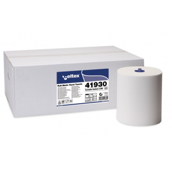 Essuie-mains rouleaux 100% cellulose Ecolabel  Celtex 2 plis 280M Laize 19 CM - Carton de 6 x 1140 F