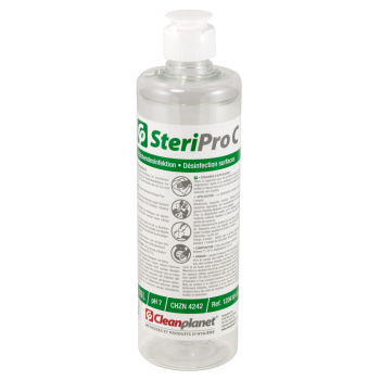 Steripro C - Solution alcoolique désinfectante de surface avec bouchon clapet - Flacon de 500 ML