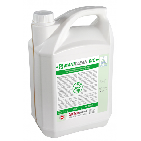 Maniclean Bio - Savon Ultra Doux Mains Ecologique Ecolabel - Bidon de 5 L