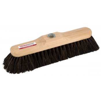 Besen mit verstärktem Pferdehaar und Holzhalterung 40 cm - Einheit