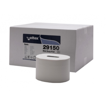 PPapier toilette 100% cellulose ECOLABEL 2 plis blanc Easy pull midi - Paquet de 12 x 576 F