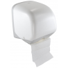 Weißer Spender 1 Rolle Toilettenpapier 250 F mit weißem Deckel