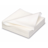 Serviette cocktail 100% cellulose 2 plis blanc- 25 x 25 cm - Carton de 30 x 100