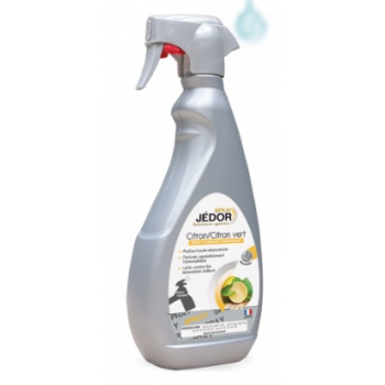 Spray d'ambiance surodorant sans CFC JEDOR - Parfum Citron - Carton de 6 x 500 ml