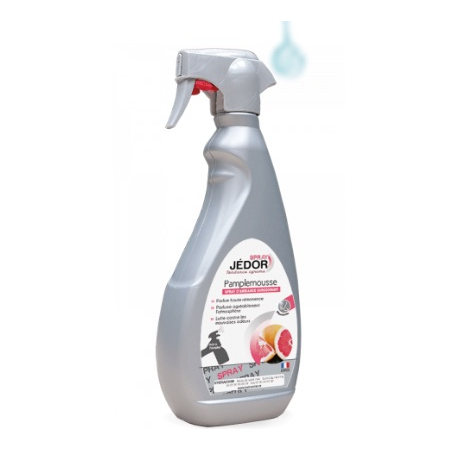 Spray d'ambiance surodorant sans CFC JEDOR - Parfum Pamplemousse - Carton de 6 x 500 ml