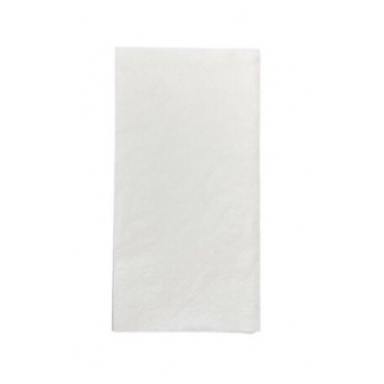 Serviette 1/8 cellulose blanche 2 plis 40 x 40 cm - Carton de 1000