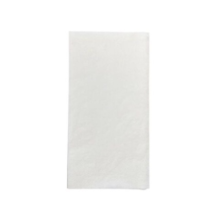 Serviette 1/8 2 plis blanc 40 x 40 cm - Carton de 2400