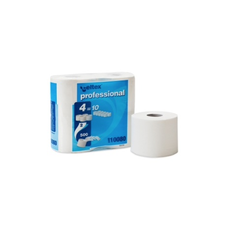Papier toilette pure ouate "Ecolabel" 2 plis blanc - Paquet de 40 x 500 F