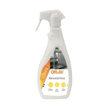 Rénovant inox alimentaire avec pulvérisateur ORLAV - Flacon de 750 ml