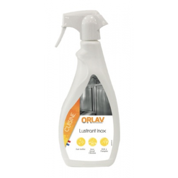Lustrant inox alimentaire avec pulvérisateur ORLAV - Flacon de 750 ml