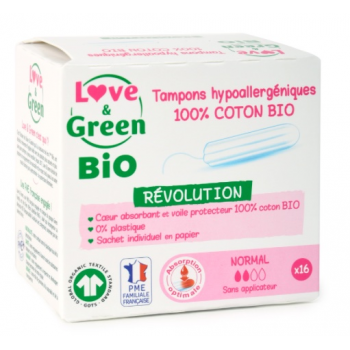 Tampon digital - Normal "Love and Green" - Carton de 24 x 16 Unités