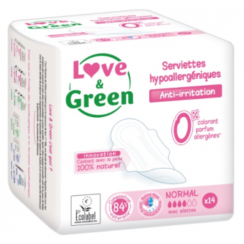 Handtuch - Normal "Love and Green" - Box mit 16 x 14 Einheiten