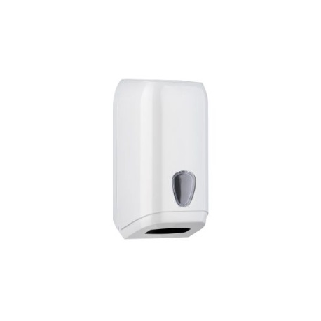 Distributeur blanc pour papier toilette enchevêtré capacité 500f - Unité