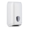 Distributeur blanc pour papier toilette enchevêtré capacité 500f - Unité