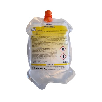 Sanispray - Solution désinfectante pour la lunette de WC - Carton de 8 x 500 ml