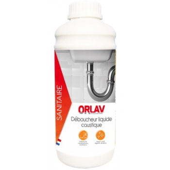 Déboucheur liquide caustique -  Wc, Sanitaires et Canalisations standard “ORLAV” - Flacon de 1 L