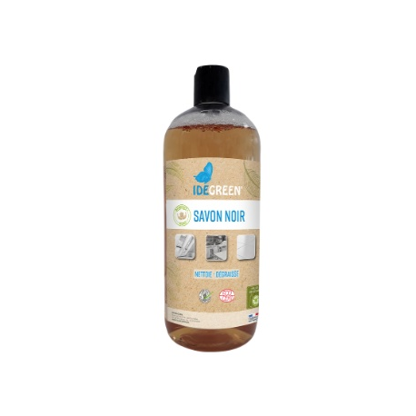 Savon noir - Liquide ecodetergent Ecocert “IDEGREEN” - Carton de 6 x 1 L