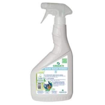 Stain Wash Power - Détachant textile tâches grasses Ecolabel Green'R - Carton de 6 x 750 ml