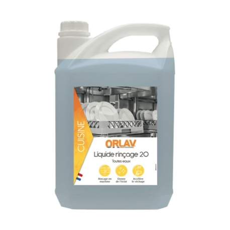Liquide Rinçage 20 ORLAV pour four vapeur - Bidon de 5 L