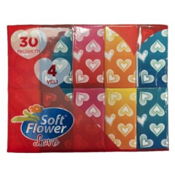 Paquet de 9 mouchoirs pocket 100 % cellulose Celtex 4 plis blanc 21 x 21 CM - Carton de 8 colis de 30 paquets