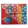 Pack mit 9 Taschentücher pocket Zellulose Celtex weiss 4-lagig 21 x 21 CM - Karton mit 8 x 30