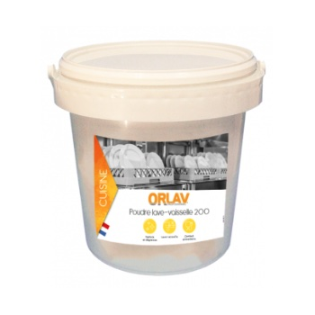 Poudre lavage lave-vaisselle 200 eau dure ORLAV - Seau de 10 kg