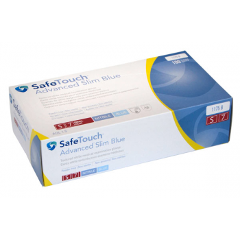 Gant nitrile non poudré bleu - taille L - Boite de 200