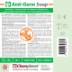 Anti-Germ Soap - Lotion de lavage désinfectant pour mains avec pompe - Flacon de 500 ml