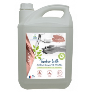 Tendre bulle - Crème lavante Ecologique mains, corps et cheveux sans parfum - Bidon de 5 L