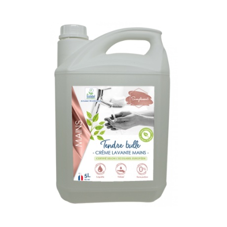 Tendre bulle - Crème lavante Ecologique mains, corps et cheveux sans parfum - Bidon de 5 L