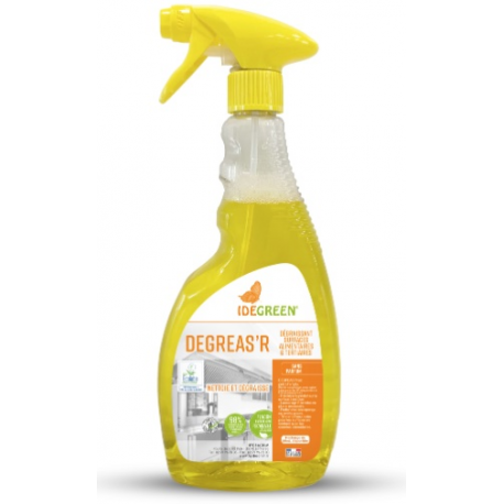 Degreas'r - Dégraissant Surfaces Alimentaires Idegreen - PAE et Ecolabel - Carton 6 x 750ml