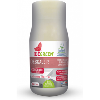 Descale'r Caps - Détartrant Sanitaire Concentré Idegreen - Ecolabel - Carton 2x12x50ml