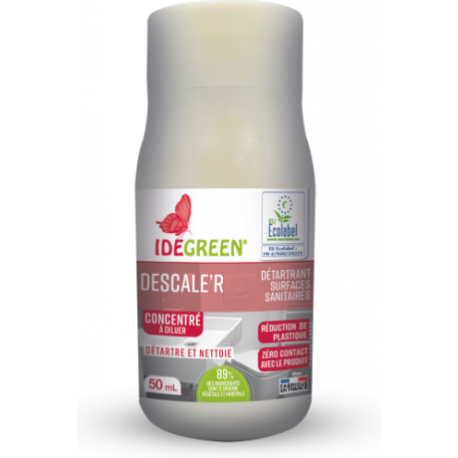 Descale'r Caps - Détartrant Sanitaire Concentré Idegreen - Ecolabel - Carton 2x12x50ml