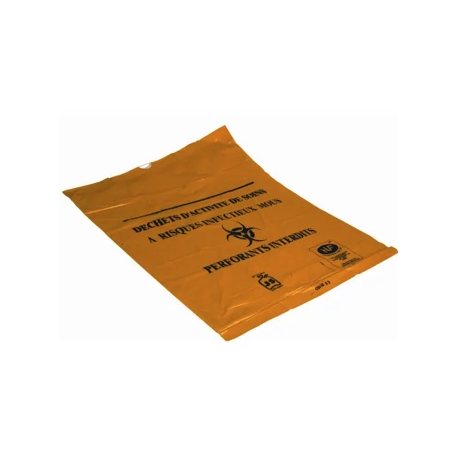Sac déchets médicaux 110 L DASRI 55 μm  jaune - Carton de 5 x 20