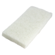 Pads blanc pour entretien 26 x 12 cm - paquet de 5