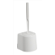 Combiné mural WC support et balayette plastique blanc - Unité